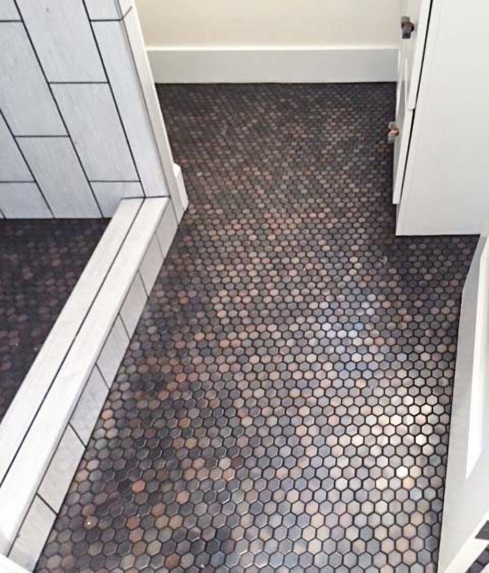 copper tile installation