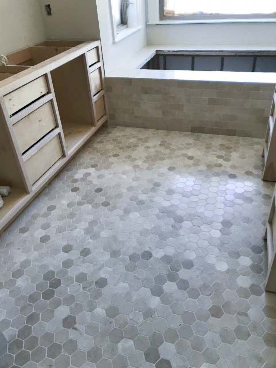 hex tile floors